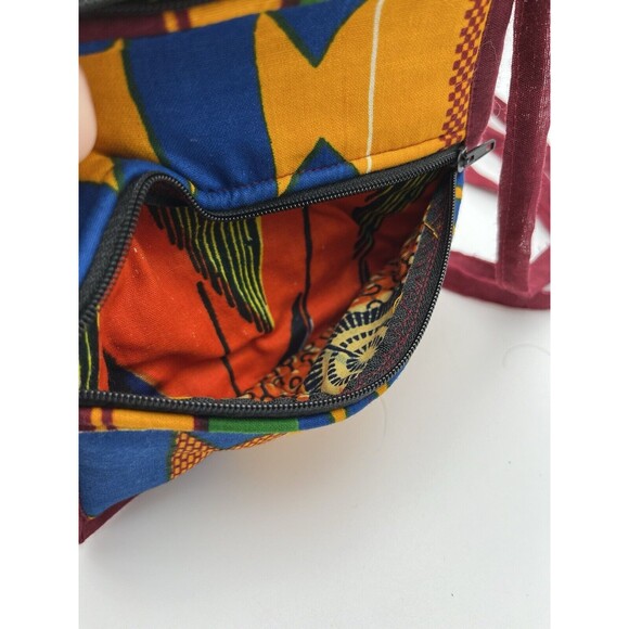 African Colorful Boho Small Over The Shoulder Bag Satchel Used - Picture 4 of 4